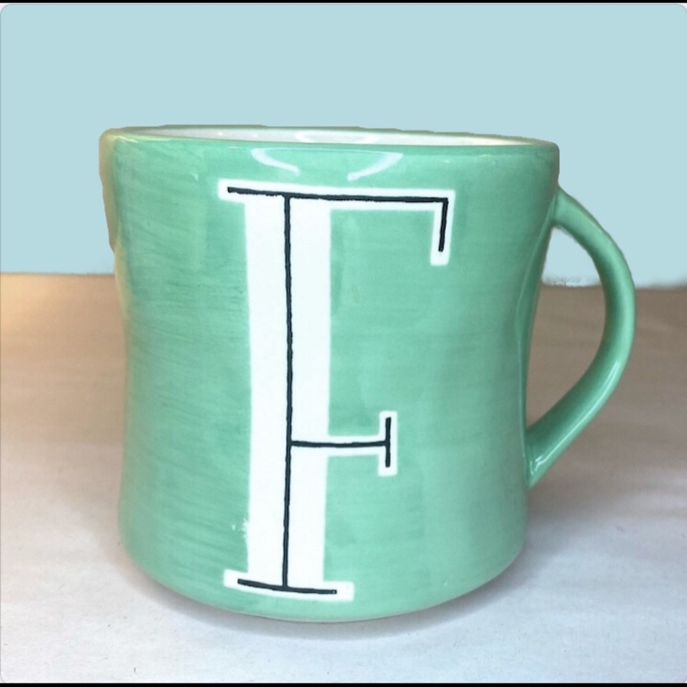 Anthro F Monogram Colorway Mia Jade Seafoam Mint